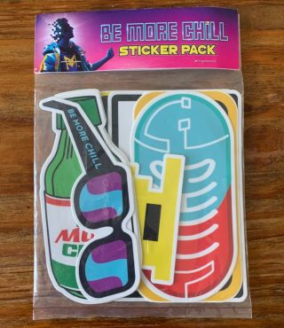 Be More Chill Sticker Pack Rare 1st First Preview Broadway Show Musical Theater