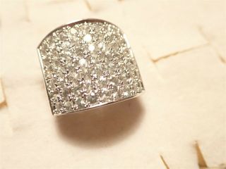 Grandmas Rare Chunky Cluster Ariel 925 Sterling Silver Ring