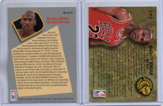 92/93 Fleer Total D 5 Michael Jordan Rare CHICAGO BULLS 2
