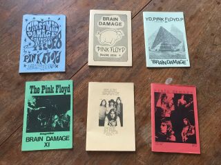 Pink Floyd Brain Damage Fanzine - Issues 8 - 13 Rare