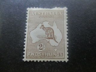 Kangaroo Stamps: 2/ - Brown 1st Watermark - Rare (g150)