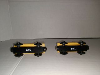 Thomas The Train Ben And Bill Wooden Twin Train Cars Rare Thomas And Friends 5