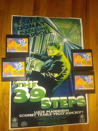 8 Film The 39 Steps (1935) Rare Alfred Hitchcock Feature 400ft Reels X 4 2