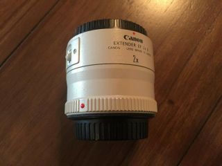 Canon Extender Ef 2x Ii Dslr Camera Lens - Rarely - Both Caps