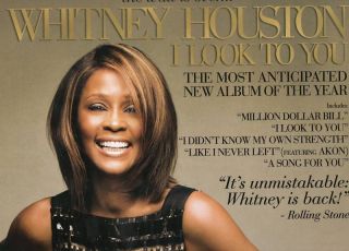 Whitney Houston I Look To You Promo Poster Limited Edition Rare 2009 12x18