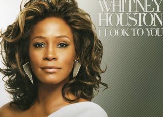 Whitney Houston I Look To You Promo Poster Limited Edition Rare 2009 12x18 3