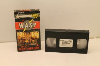 Wasp Like At The Lyceum,  London Rare Vhs Tape 1984 Capital Records Emi W/ Sleeve