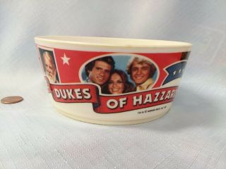 Vintage 1981 The Dukes Of Hazzard Cereal Bowl Deka Breakfast Daisy Duke Rare