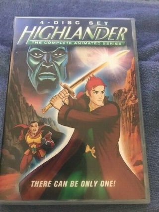 Highlander: The Complete Animated Series (dvd,  2009,  4 - Disc Set) Rare Rare Rare