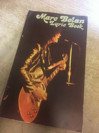 Marc Bolan Lyric Book.  Essex Music 1972.  Rare.  First Edition.  Op 95p