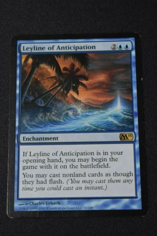 Mtg Magic: The Gathering Individual Card - Leyline Of Anticipation - Blue Enchan