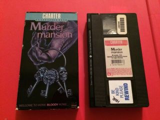 Murder Mansion Rare Horror Charter Entertainment Betamax Vhs Video Tape