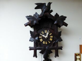 Rare Antique American Cuckoo Clock Co.  - 1 Day - In