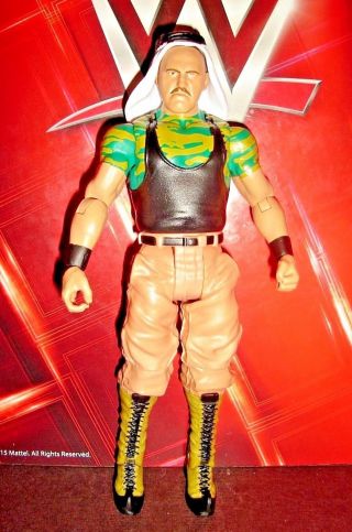 Rare Sgt.  Slaughter Figure Wrestling Mattel 2017 Flashback Series Collectible Nxt