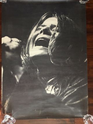Very Rare 1969 Janis Joplin Poster 42 " X 30 " Black & White - Rolled