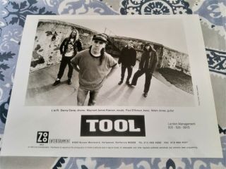 Tool Rare 1992 Zoo Entertainment 8x10 Promo Photo Very Cool