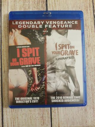 I Spit On Your Grave (blu - Ray,  2012) Vengeance Double Feature 2 Pack.  Oop & Rare