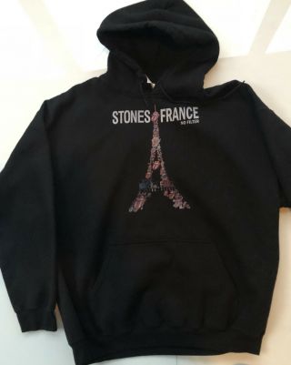 Rare Rolling Stones Paris France No Filter European Tour Xl Hoodie