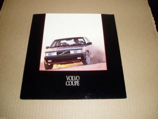 1991 Volvo 780 Turbo Bertone Coupe Sales Brochure Literature Rare