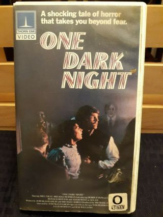 One Dark Night (1982) Vhs Horror Meg Tilly Adam West Very Htf Rare Oop Clamshell