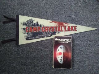 Friday The 13th - Jason Goes To Hell,  Part 5: A Beginning,  Rare Pennant (vhs)