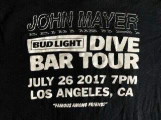John Mayer Los Angeles Bud Light Dive Bar Exclusive Women 