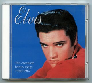 Rare Elvis Presley Cd - The Complete Bonus Songs 1960 - 1967 - Import - Minus