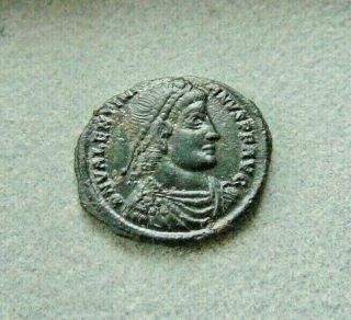 Rare Very Fine Valentinian I Follis Sirmium 18mm/3,  0gr.