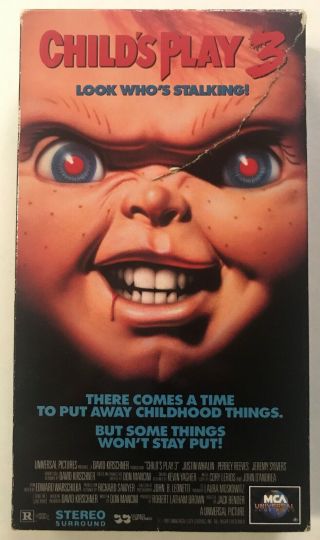 Childs Play 3 (vhs,  1992) Classic Horror Comedy Rare Oop Htf Collectible Film