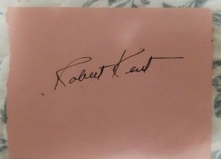 Rare Robert Kent Autograph - Superman,  The Lone Ranger,  The Country Girl