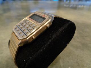 Vintage Rare Innovative Time Calculator Digital Quartz Watch Light Great 4