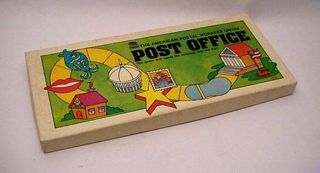 Vtg Rare " The American Postal Union Post Office " Board Game - In Orig.