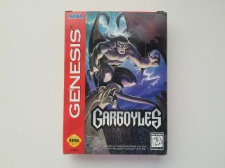 Gargoyles (Sega Genesis,  1995) 100 Complete CIB w/ RARE POSTER / 2