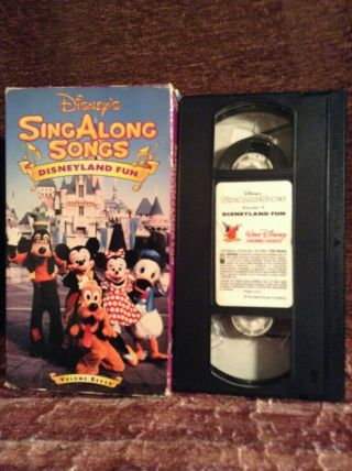 Rare Vhs Disneys Sing Along Songs Disneyland Fun Volume Seven 7 Oop