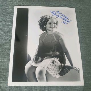Shirley Temple Black Signed Autograph 8x10 Movie Press Photo Authentic Rare