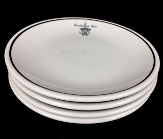 Four Vintage Shenango China Candlelight Inn Restaurant Ware Dinner Plates Rare