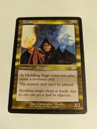 1x Lp Meddling Mage - Planeshift - Mtg Magic The Gathering