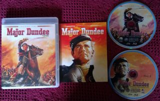 Major Dundee Limited Edition 2 - Disc Blu - Ray Set Oop Rare 2013 Twilight Time