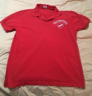 1984 Ohio Youth For Reagan - Bush Republicans Rnc Polo Shirt Gop Vintage Rare Item