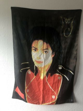 Michael Jackson Flag/banner Vintage Official 90s Rare