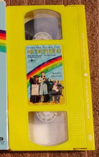 RARE 1993 VHS We ' re Off To See The Munchkins MGM Memories from The Little People 4
