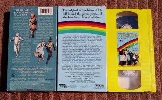 RARE 1993 VHS We ' re Off To See The Munchkins MGM Memories from The Little People 5