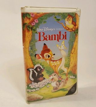 Disney Bambi Vhs Black Diamond Walt Disney Classic 942 (rare)