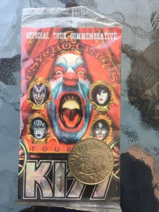 Kiss Gene Simmons Psycho Circustouring Promo Coin N/s Rare