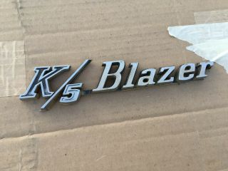 Chevrolet K/5 K5 Blazer Chevrolet Truck Emblem Trim Metal Rare