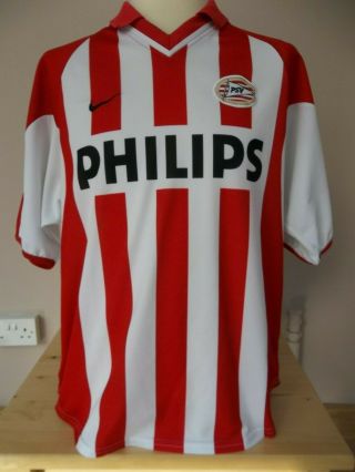 Vintage Nike Psv Eindhoven Football Shirt Trikot Rare Home Jersey 2000/2002 L