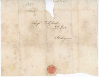 Rare St Christpher 10th Aug 1794 (e/l 6 Pages) To Antigua For Capt Dalgleish