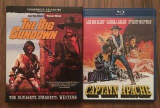The Big Gundown Captain Apache Rare Lee Van Cleef Spaghetti Westerns Blu Ray