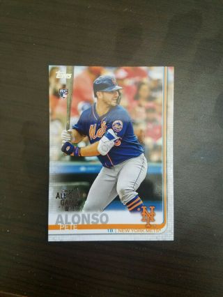 2019 Topps All Star Game Foil Stamp Pete Alonso Rc Hr Home Run Derby Champ Rare