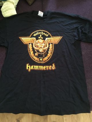 Motorhead Rare Hammered Tour Shirt 2002 Item (lemmy) Large